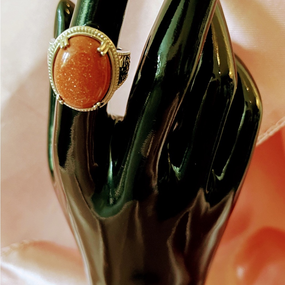 Caramel Brown Howlite Ring